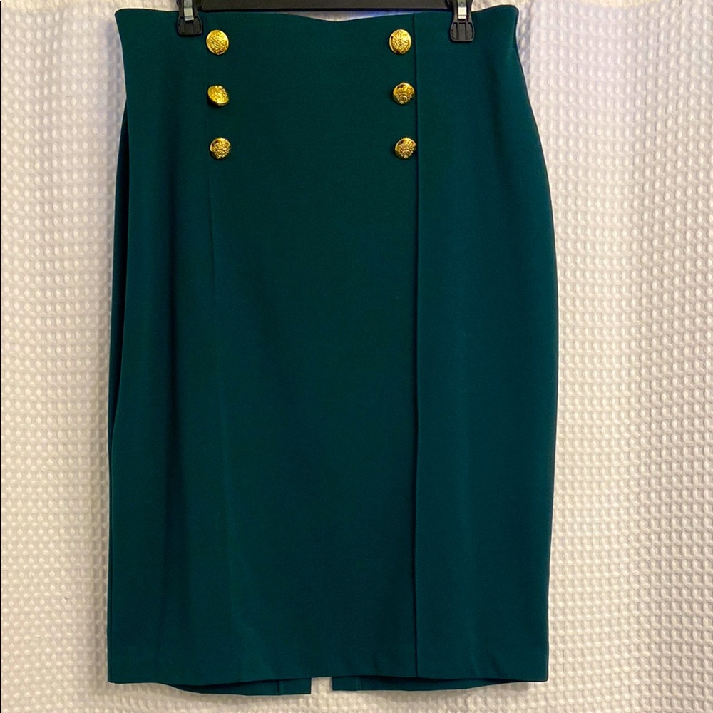 NYCC  Green Pencil Skirt Knee-Length
